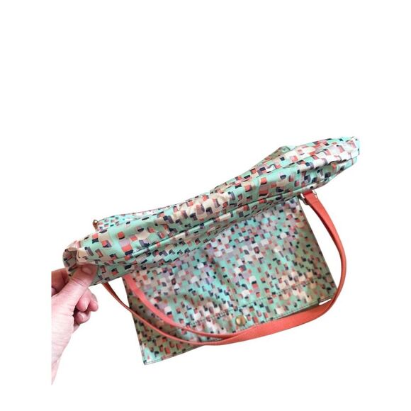 Fossil Keyper Messenger Crossbody Bag Set Multicolor Geometric - Picture 6 of 16
